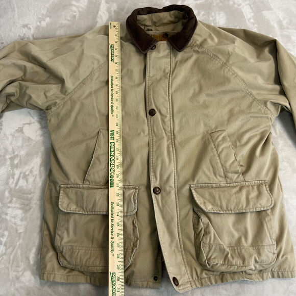 VTG Aberdeen Jacket Mens XL Tan Chore Coat Barn Outdoors Field Flannel Lined - Picture 8 of 16